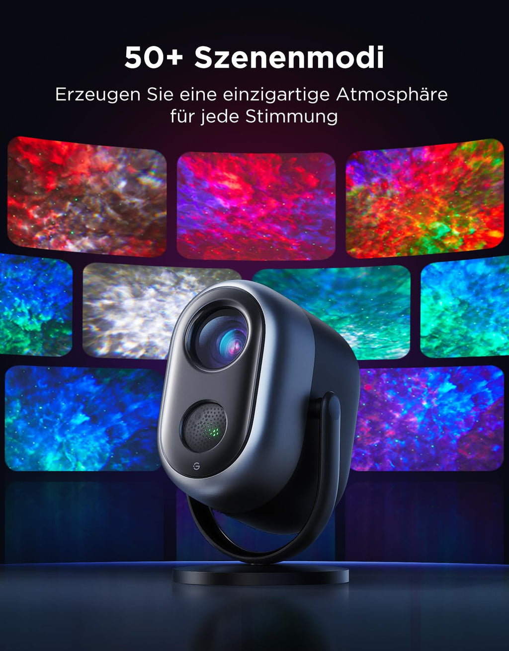 RGBW Sternenhimmel Projektor LED – Smart Galaxy Lampe mit Alexa & 50+ Szenen für Schlafzimmer