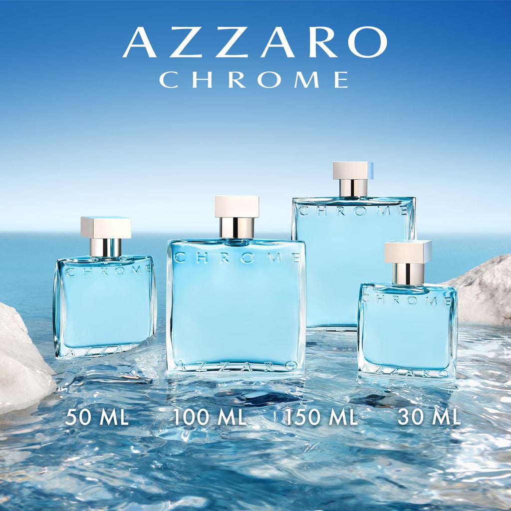 Azzaro Chrome Eau de Toilette Herren 100 ml – Aquatisch-frischer Zitrusduft