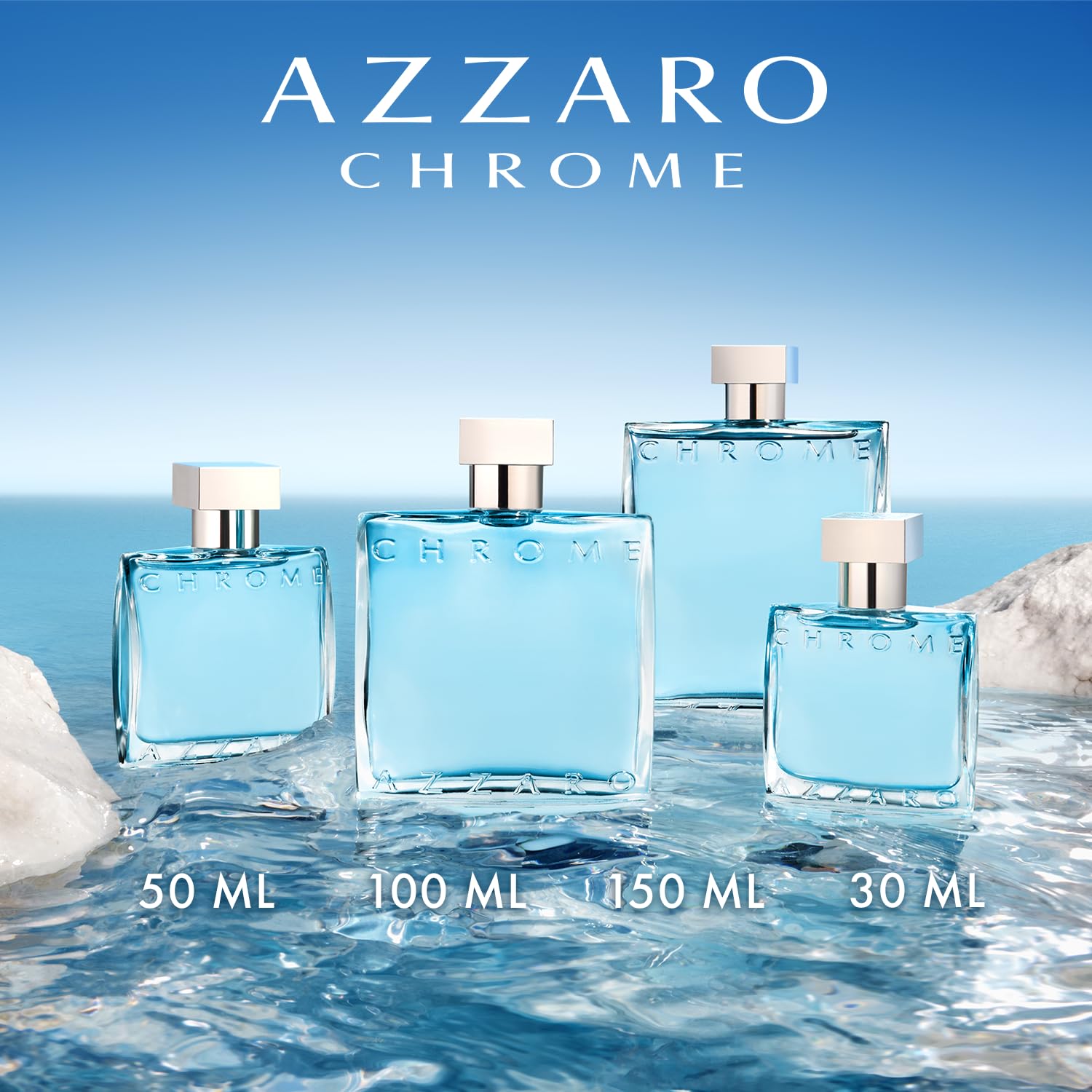 Azzaro Chrome Eau de Toilette Herren 100 ml – Aquatisch-frischer Zitrusduft