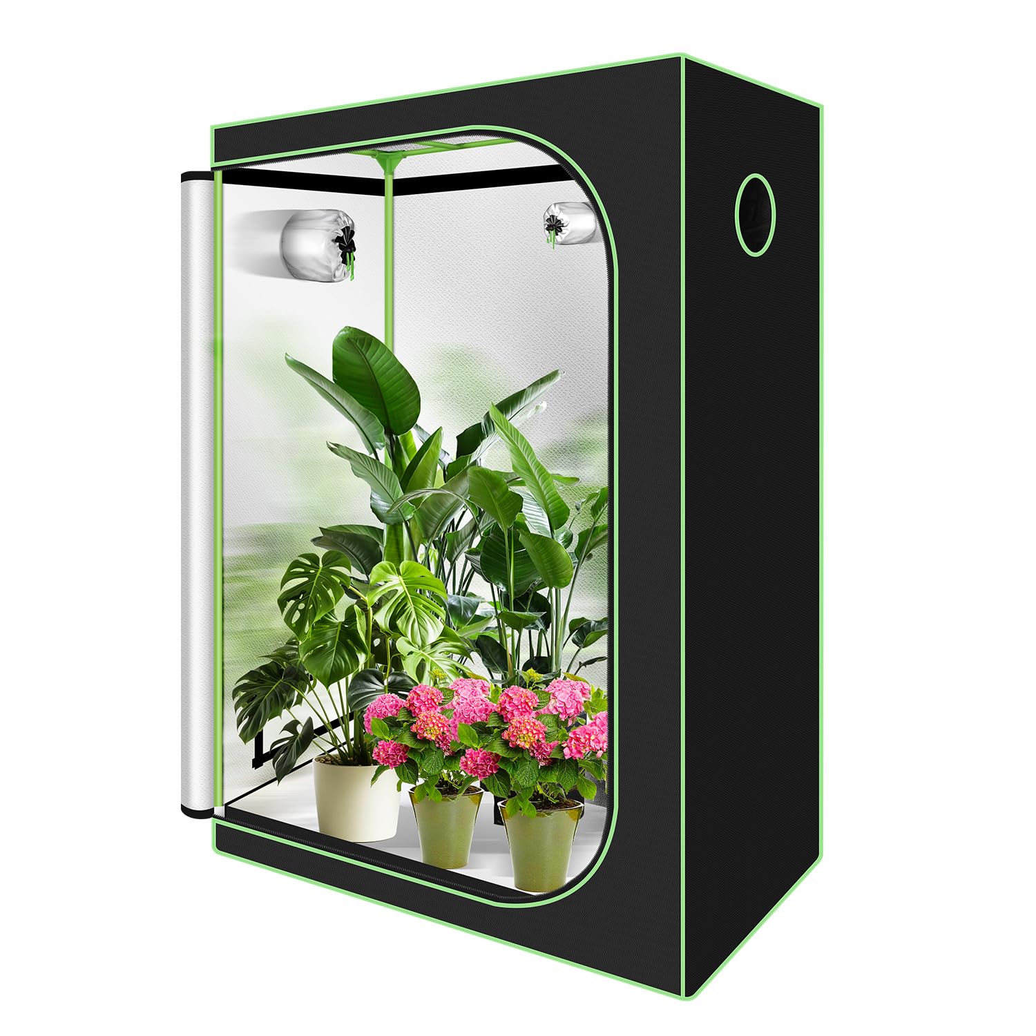 Vigevee Growzelt 120x60x180cm – Lichtdicht, wasserdicht, Indoor-Anbau