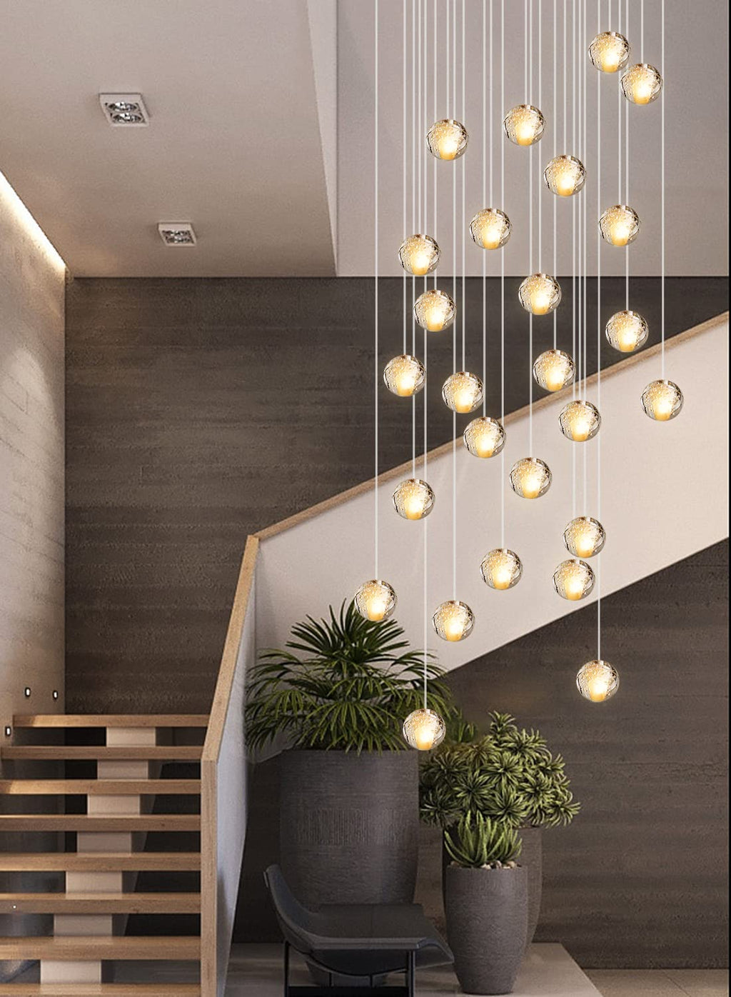 LED Kristall Pendelleuchte 26-flammig – Moderner Glas Kronleuchter für Wohnzimmer & Esszimmer
