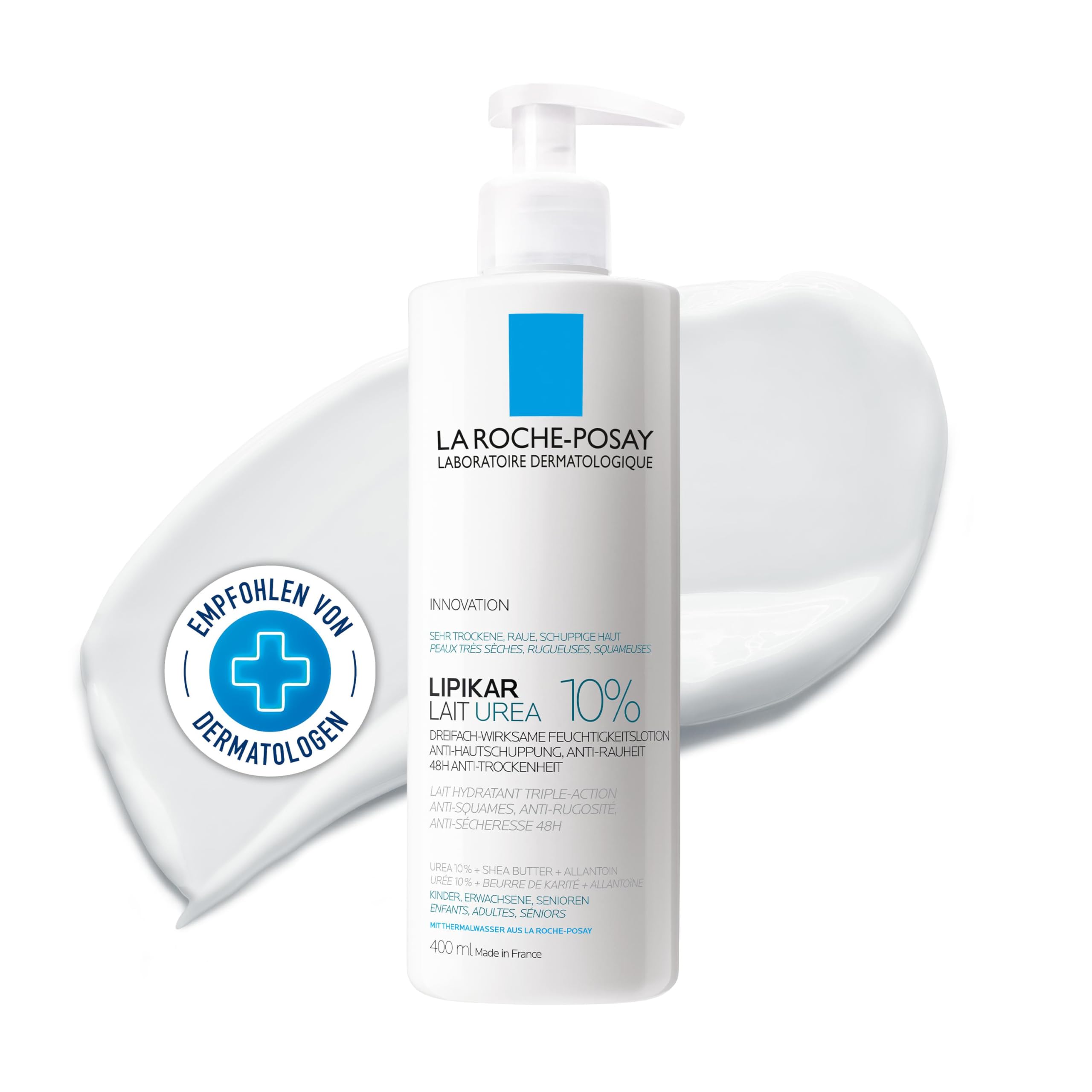 La Roche-Posay Lipikar Lait Urea 10% Bodylotion – Intensivpflege für sehr trockene & schuppige Haut