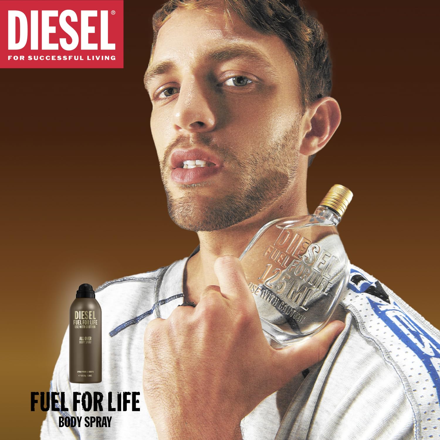 Diesel Fuel For Life Body Spray für Herren 200 ml – aromatischer Duft