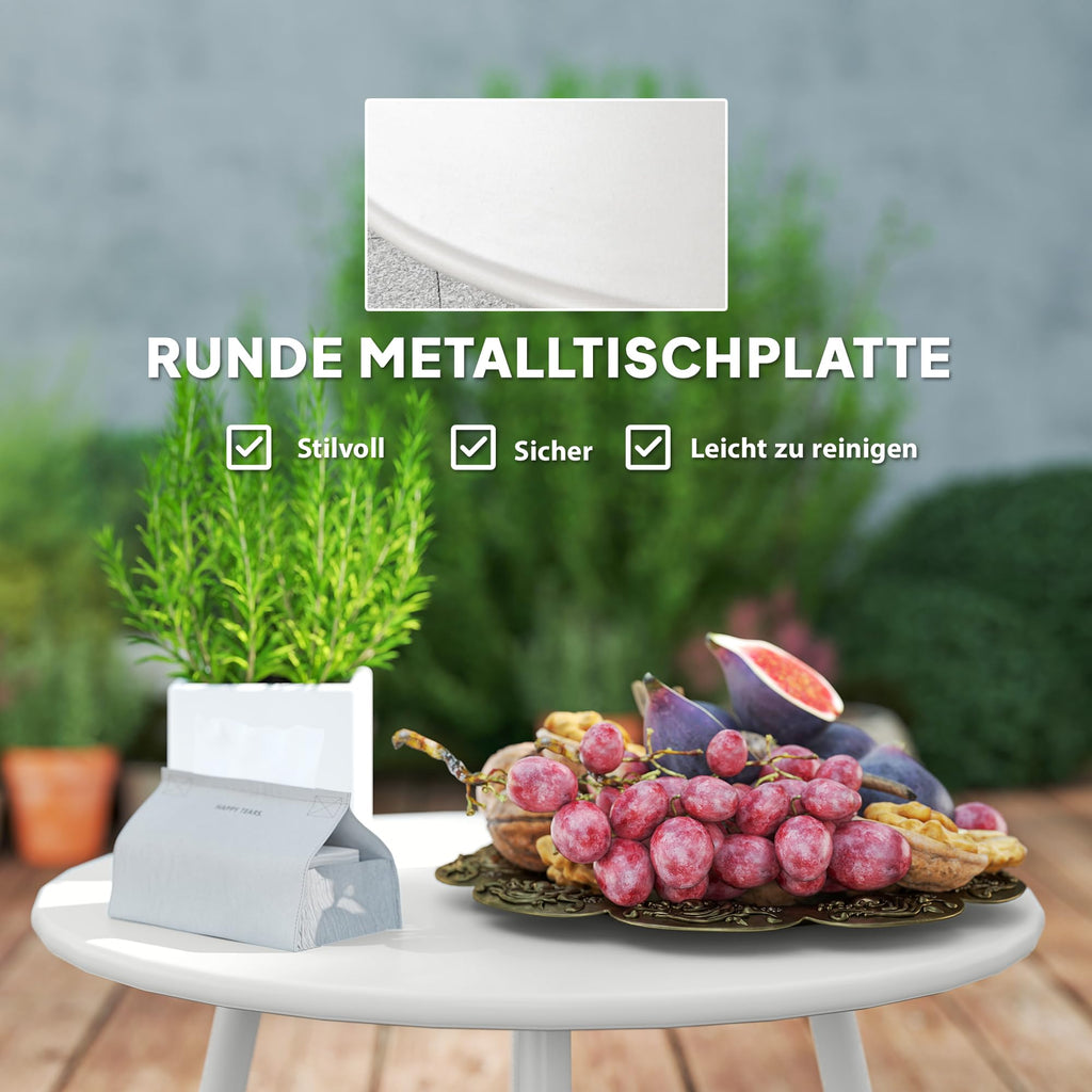 Outsunny Polyrattan Gartenmöbel Set – Lounge Set mit Sofa & Tisch, wetterfest