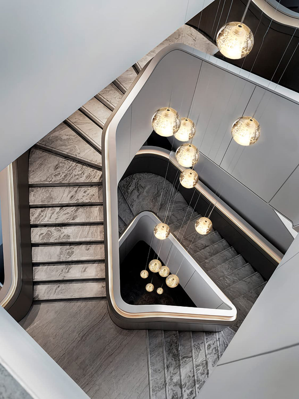 LED Kristall Pendelleuchte 14-flammig rund – Moderner Glas Kronleuchter für Wohnzimmer & Esszimmer