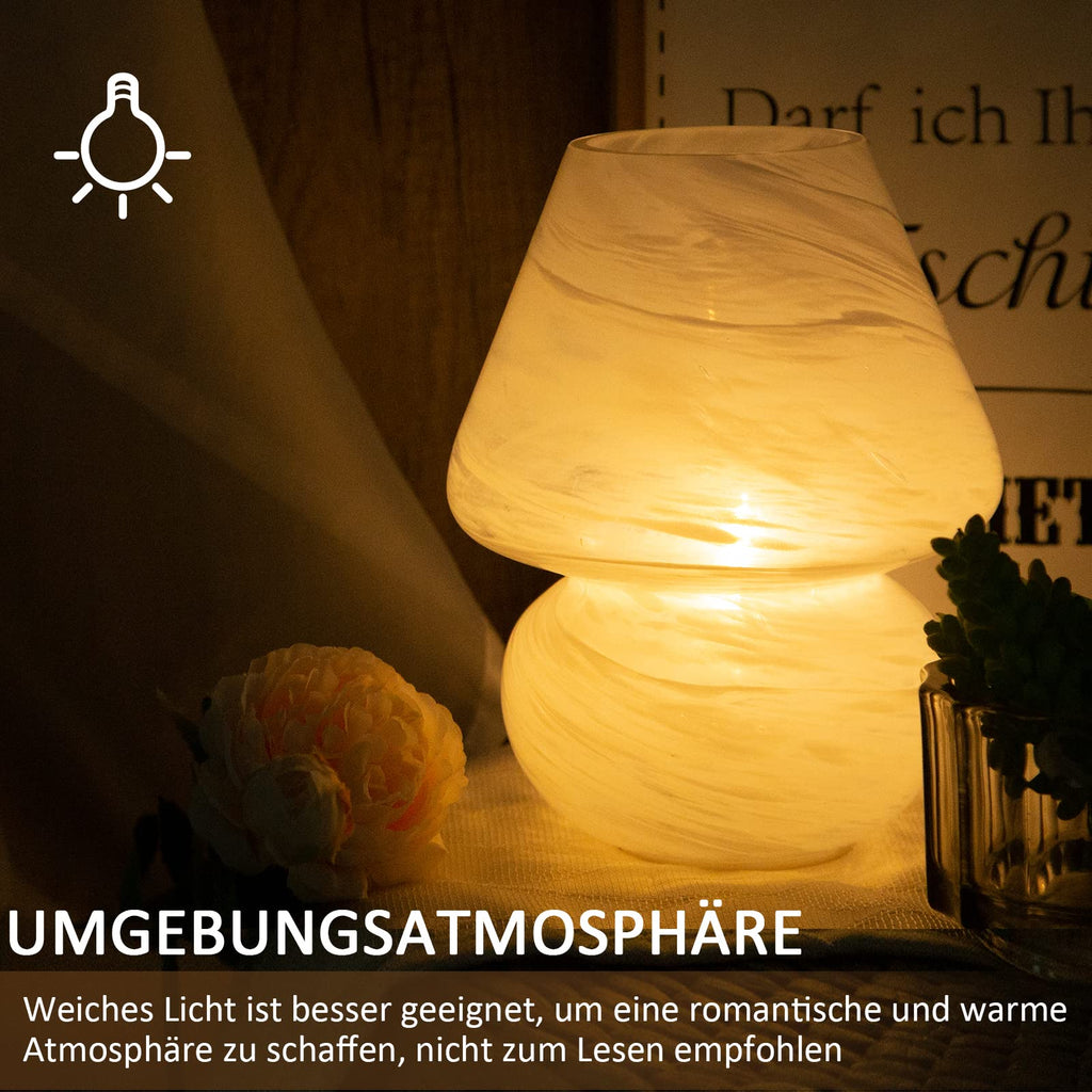 Mushroom Tischlampe – Aesthetic Pilzlampe mit warmem Ambient Licht für Schlafzimmer