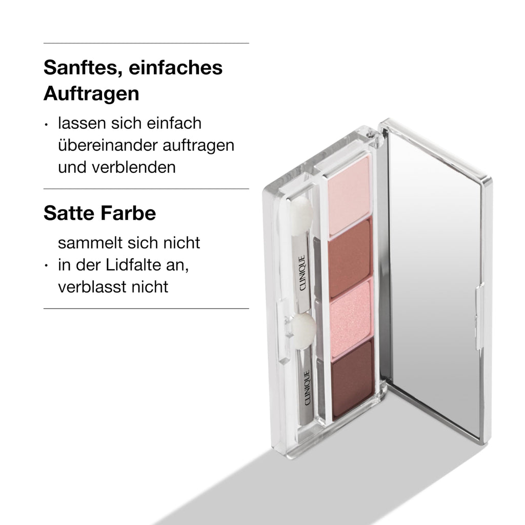 Clinique All About Shadow™ Quad Going Steady – 4 Lidschatten-Farben, wischfest