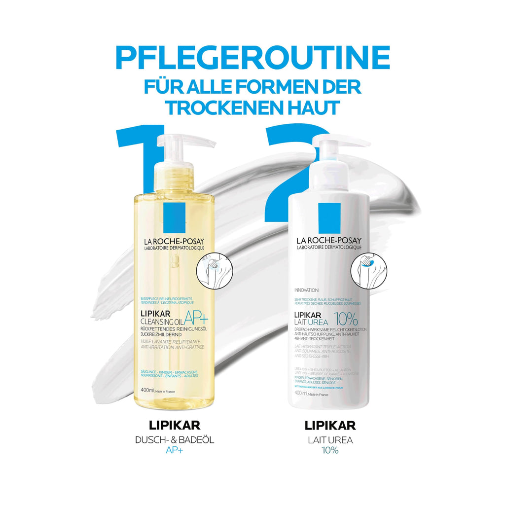 La Roche-Posay Lipikar Lait Urea 10% Bodylotion – Intensivpflege für sehr trockene & schuppige Haut