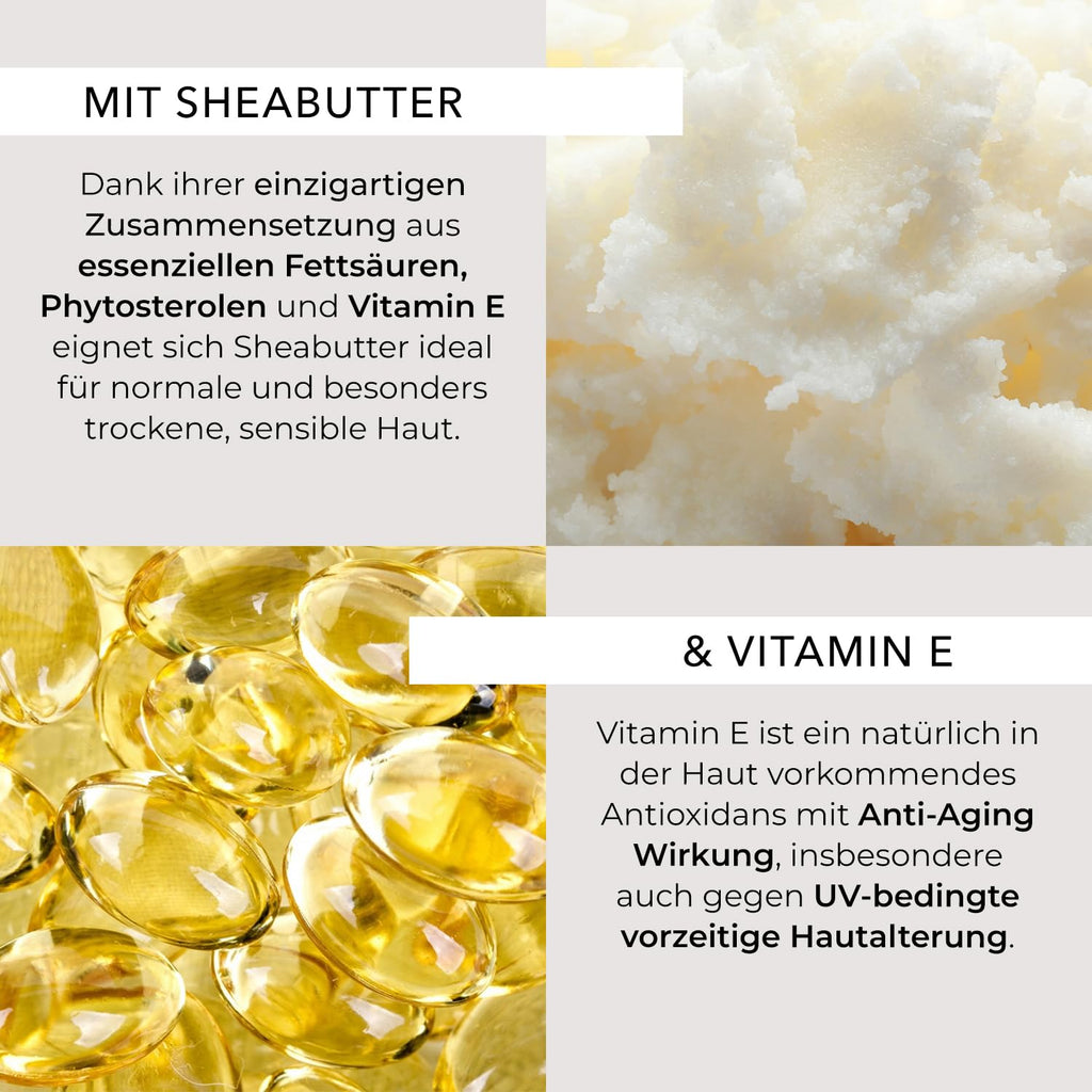 Dr. Armah Lavolta Shea Naturcreme Classic – Reichhaltige Körpercreme mit 100% Sheabutter & Vitamin E, 150 ml