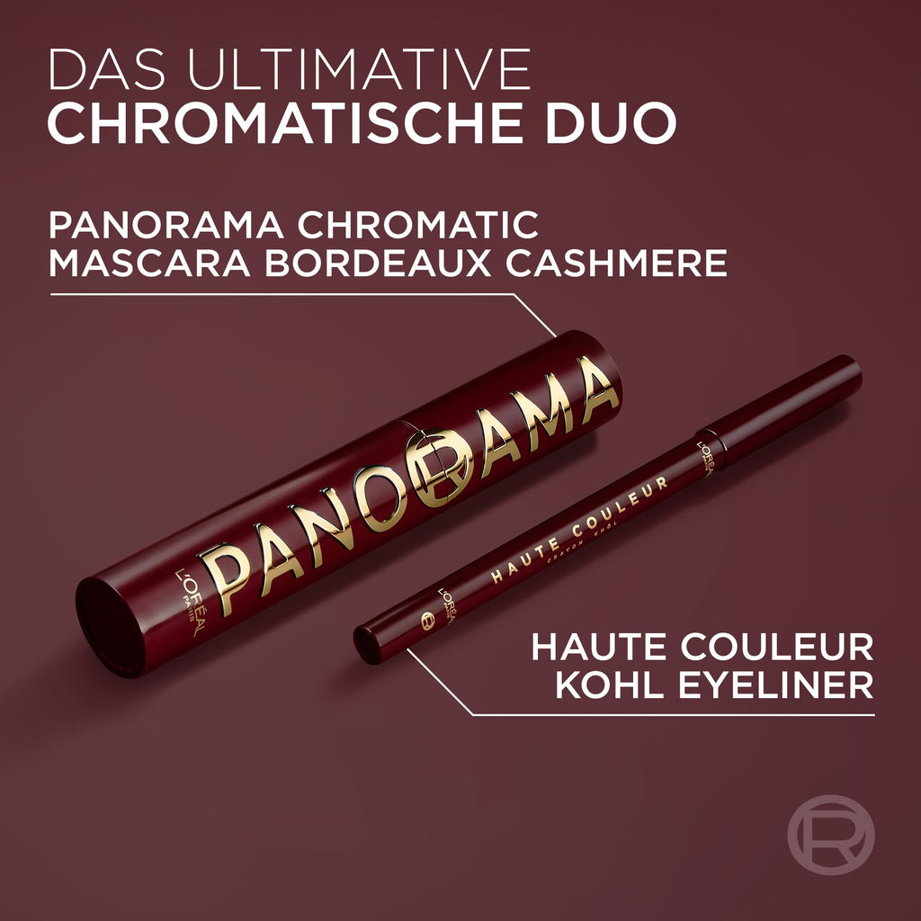 L'Oréal Panorama Mascara Bordeaux – Volumen Wimperntusche Farbe & Länge