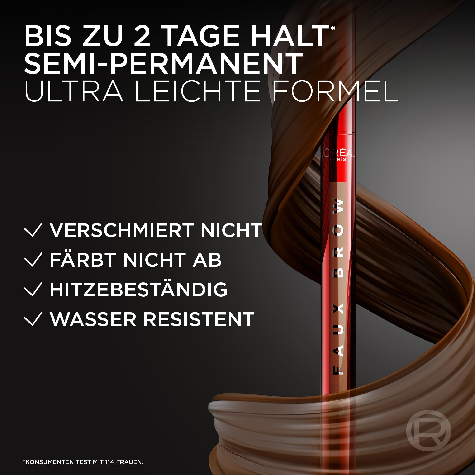 L'Oréal Faux Brow Augenbrauenstift – Natürlich definierte Brauen 2 Tage Halt