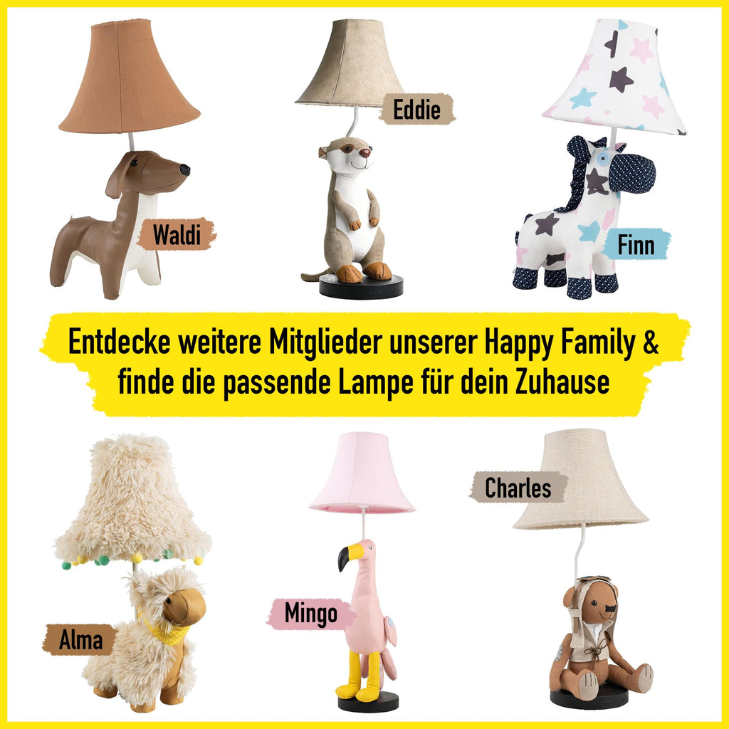 Happy Lamps Luna LED Stehlampe Kinderzimmer | Katze in Handarbeit