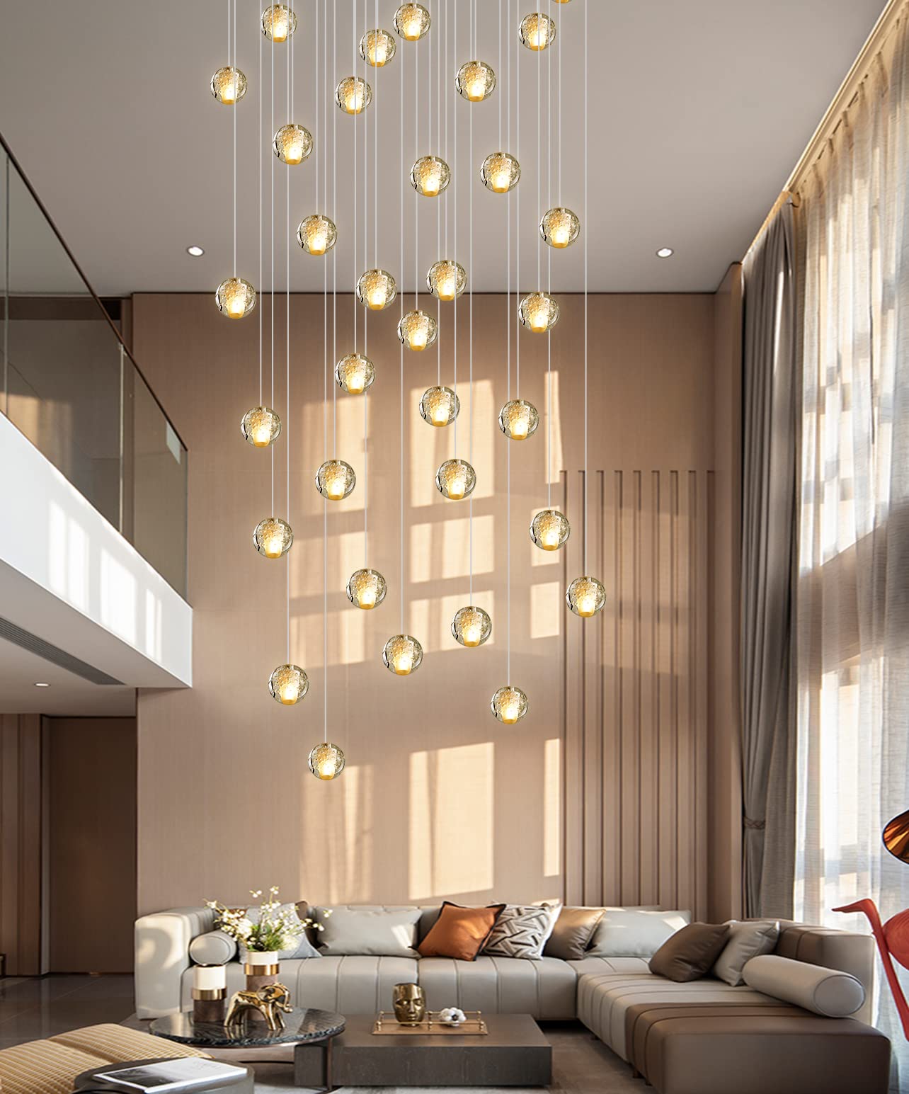 LED Kristall Pendelleuchte 36-flammig – Moderner Kronleuchter aus Glas für Wohnzimmer & Esszimmer