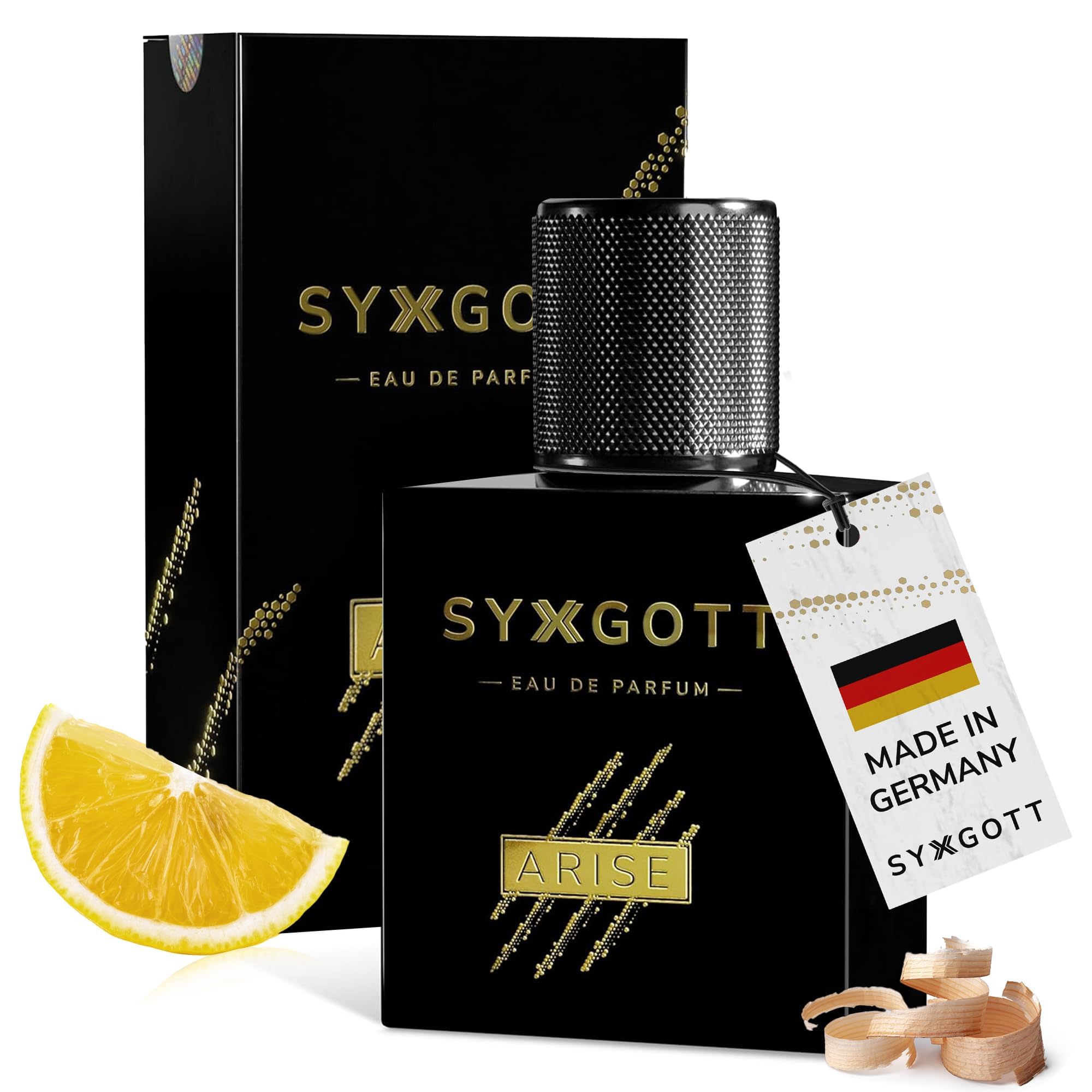 SYXGOTT ARISE Herrenparfum – Intensiver Luxus Duft, holzig & würzig, langanhaltend