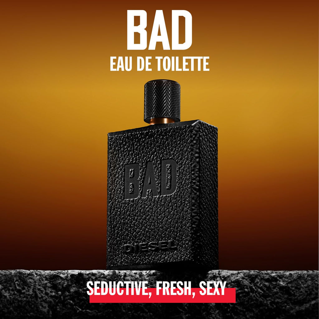 Diesel Bad Eau de Toilette for Men 100 ml – Aromatic Woody Fragrance
