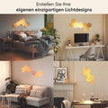 Nanoleaf Elements Hexagon Erweiterungspack – 3 smarte Holzoptik LED-Panels für Wandbeleuchtung
