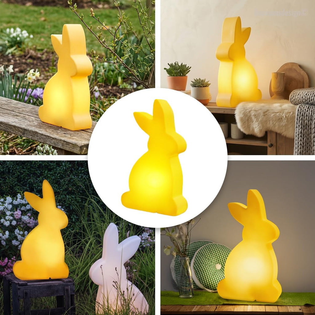 LED Osterhase Dekolampe 50 cm – Shining Rabbit Frühlingsdeko Garten & Terrasse