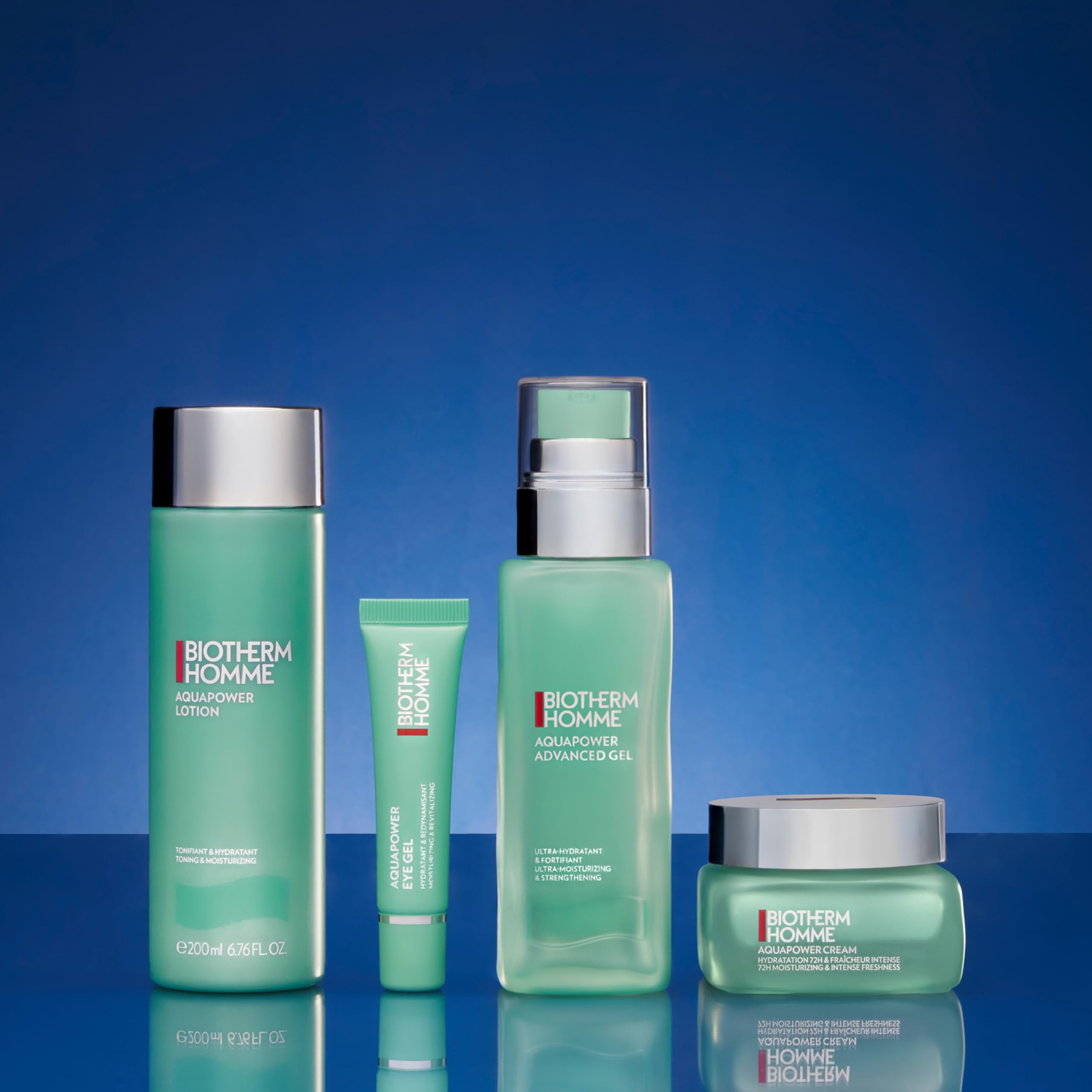 Biotherm Homme Aquapower Eye Gel – revitalisierende Augencreme mit Koffein & Life Plankton 15 ml