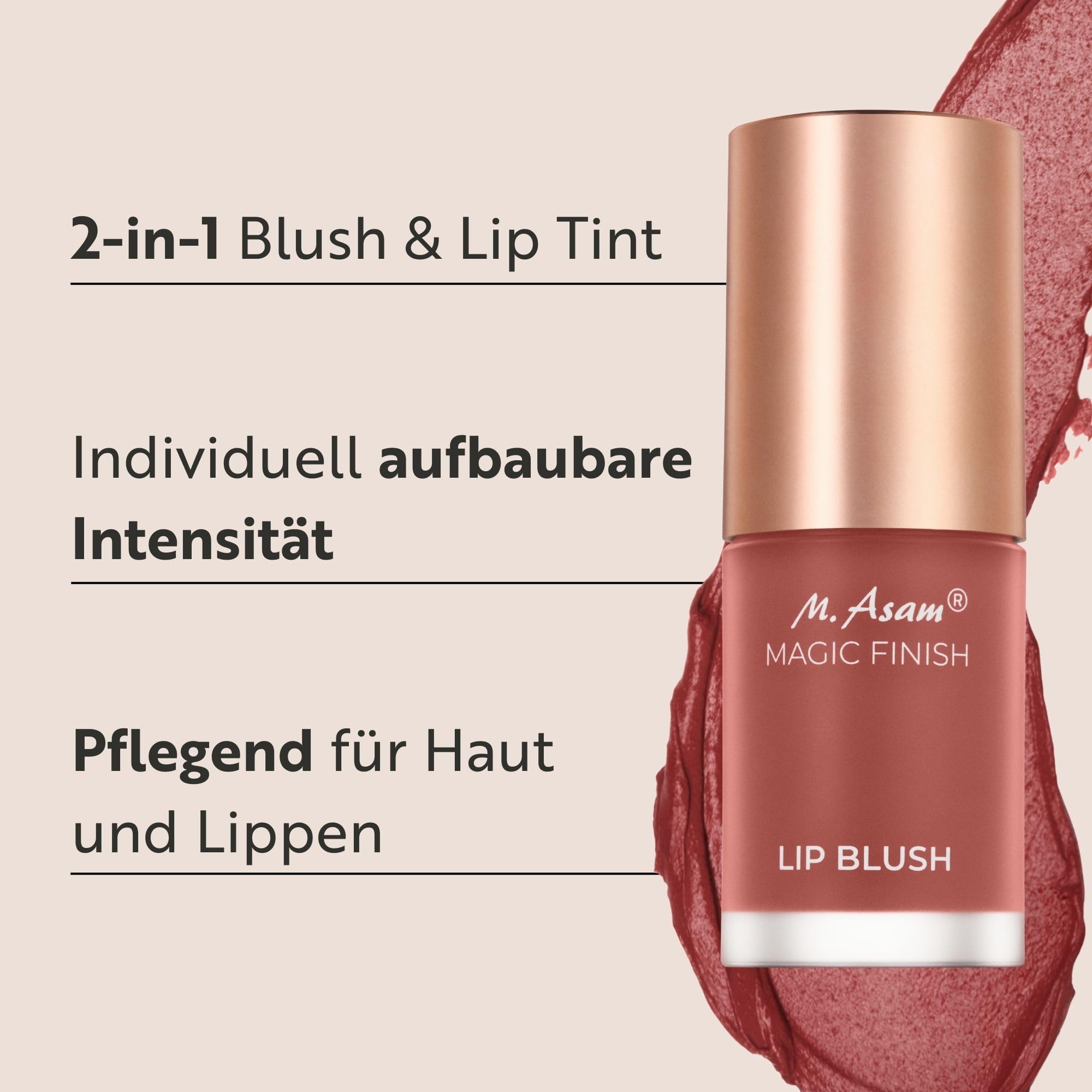 M. Asam Lip Blush Terracotta – 2in1 Lip & Cheek Tint, Natürlich Glow