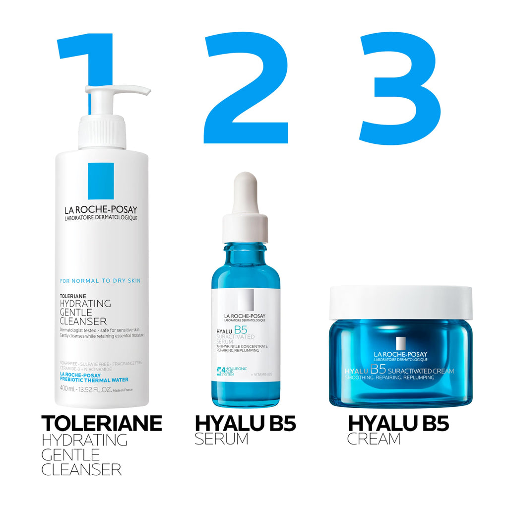 La Roche-Posay Hyalu B5 Creme – Feuchtigkeitspflege mit Hyaluron für empfindliche Haut, 50 ml