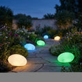 6er-Set Solar LED Dekostein Gartenleuchte – Farbwechsel, warmweiß & IP44