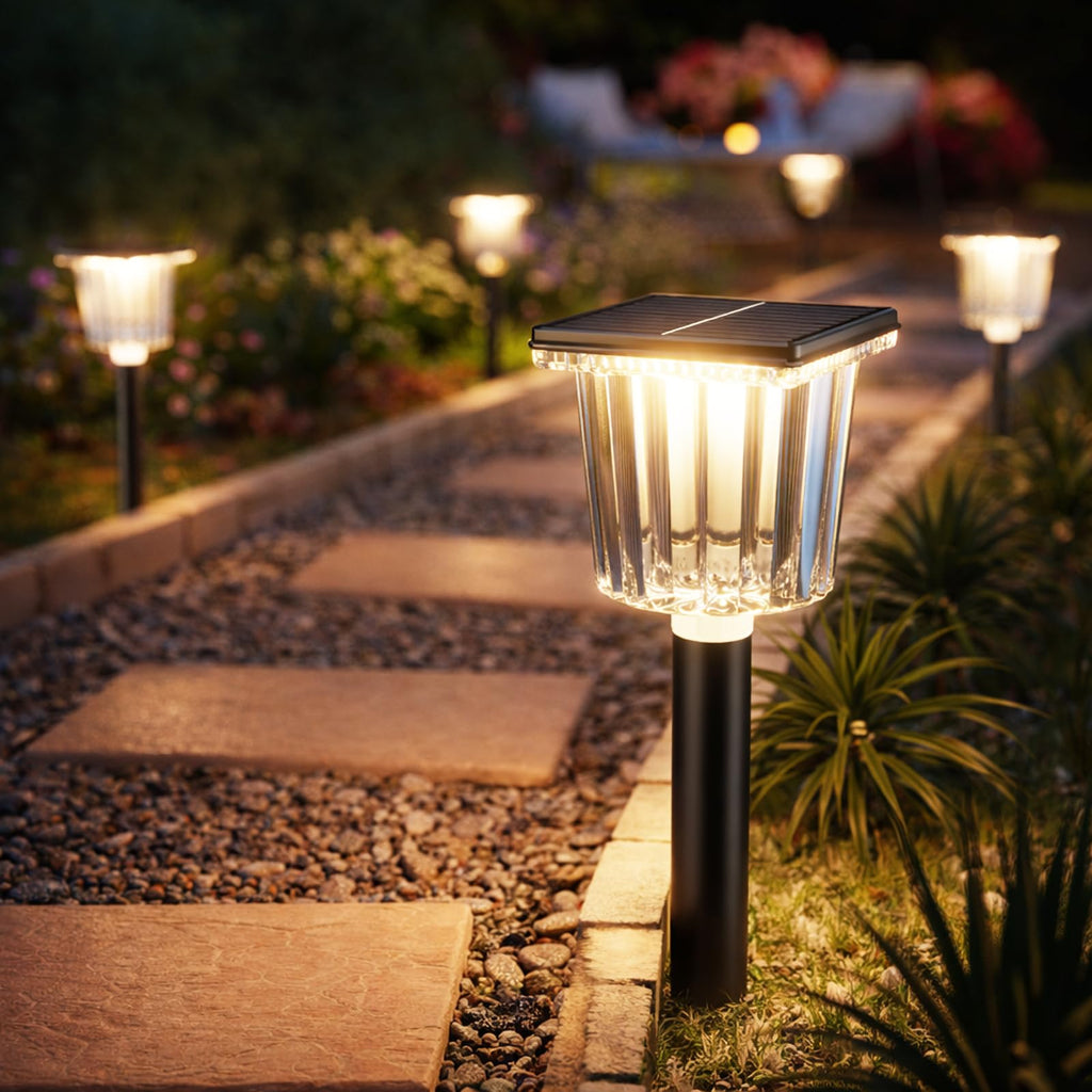Solarleuchten Garten 6er Set hell winterfest wasserdicht Wege Terrasse Rasen