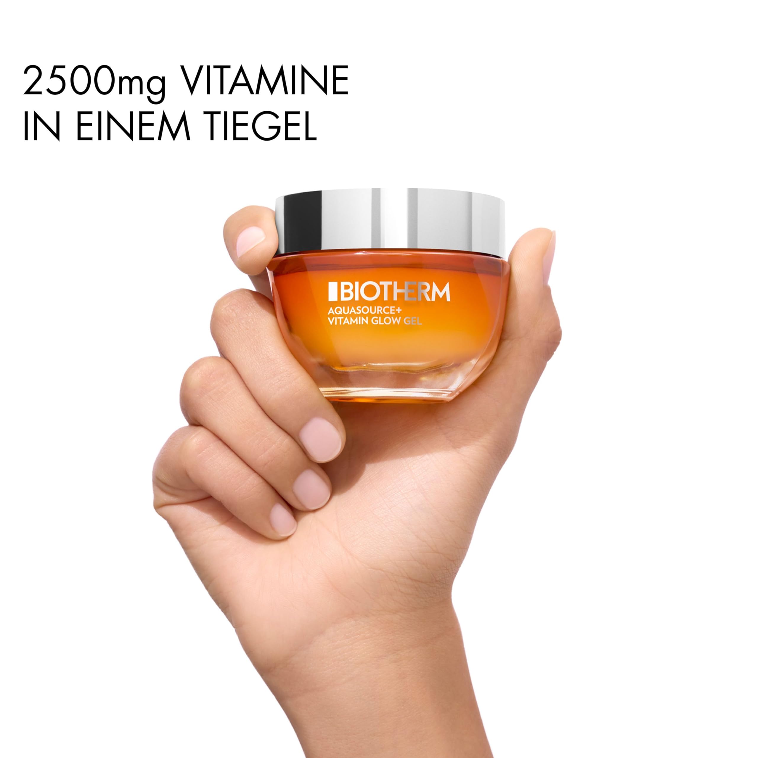 Biotherm Aquasource+ Vitamin Glow Gel – Gesichtsgel mit Vitamin B3 & Plankton, 50 ml