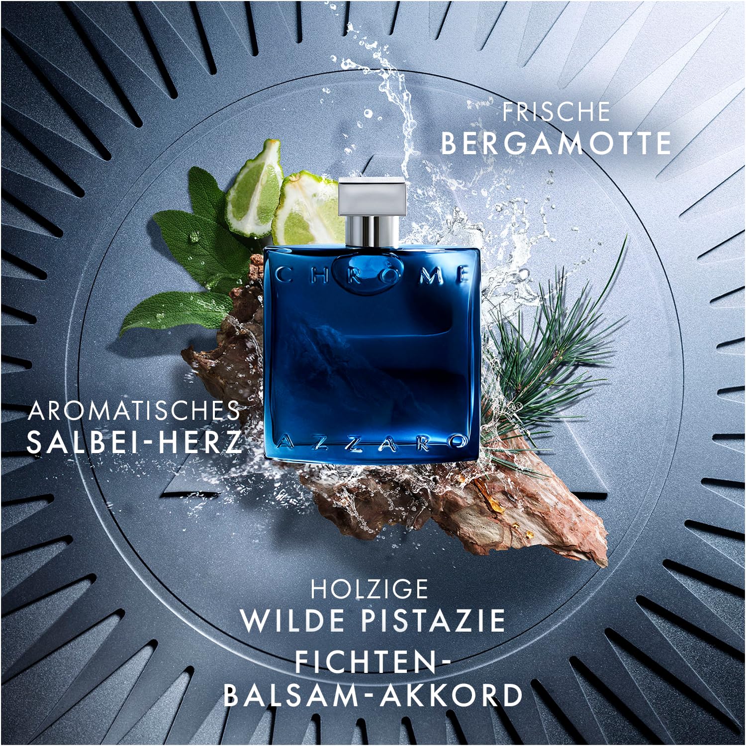Azzaro Chrome Herrenparfum 100 ml – Frischer Duft mit mediterranen Holznoten