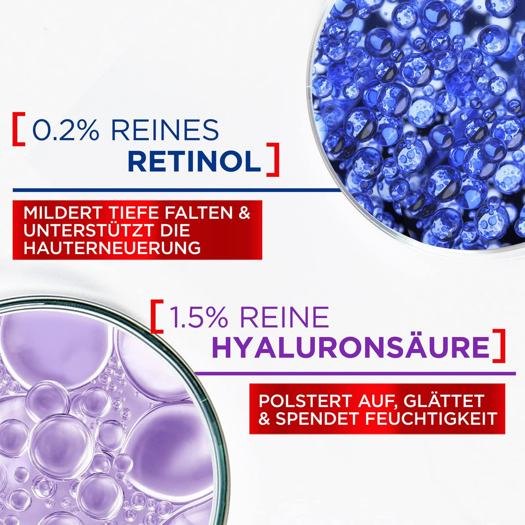 L’Oréal Paris Revitalift Filler Set – Serum + Tagespflege mit Hyaluron, Anti-Falten Pflege für glatte, pralle Haut