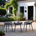 Balkonmöbel Set für 2 Personen – Bistrotisch mit 2 Stühlen, modern & platzsparend