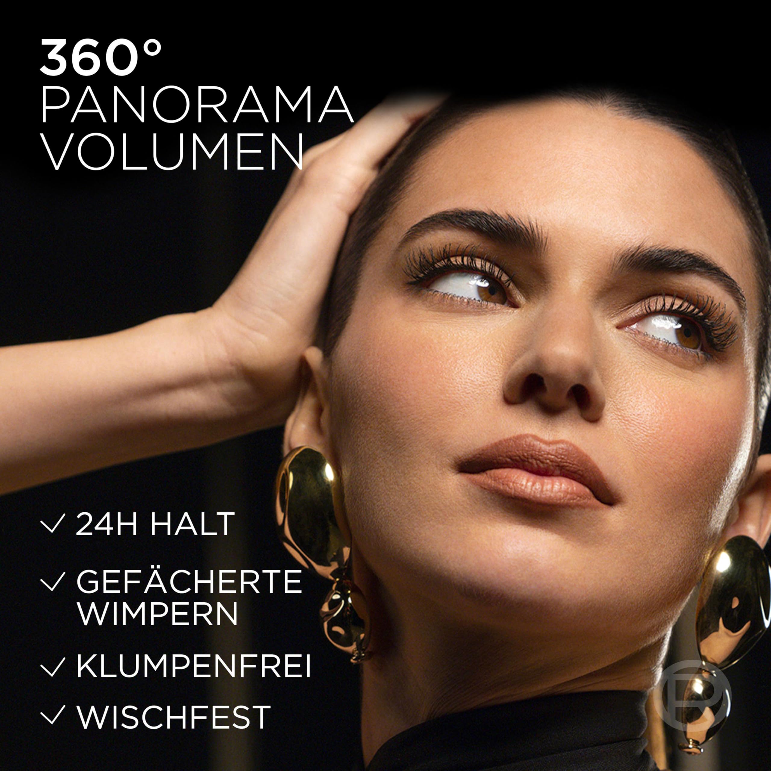 L'Oréal Paris Mascara Panorama Schwarz – Volumen, Länge & Definition
