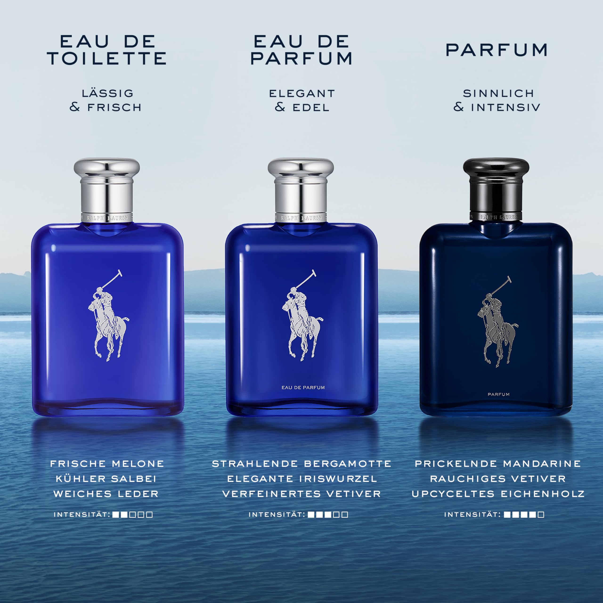 Ralph Lauren Polo Blue Eau de Toilette – Herrenduft mit Melone &amp; Mandarine, 75ml