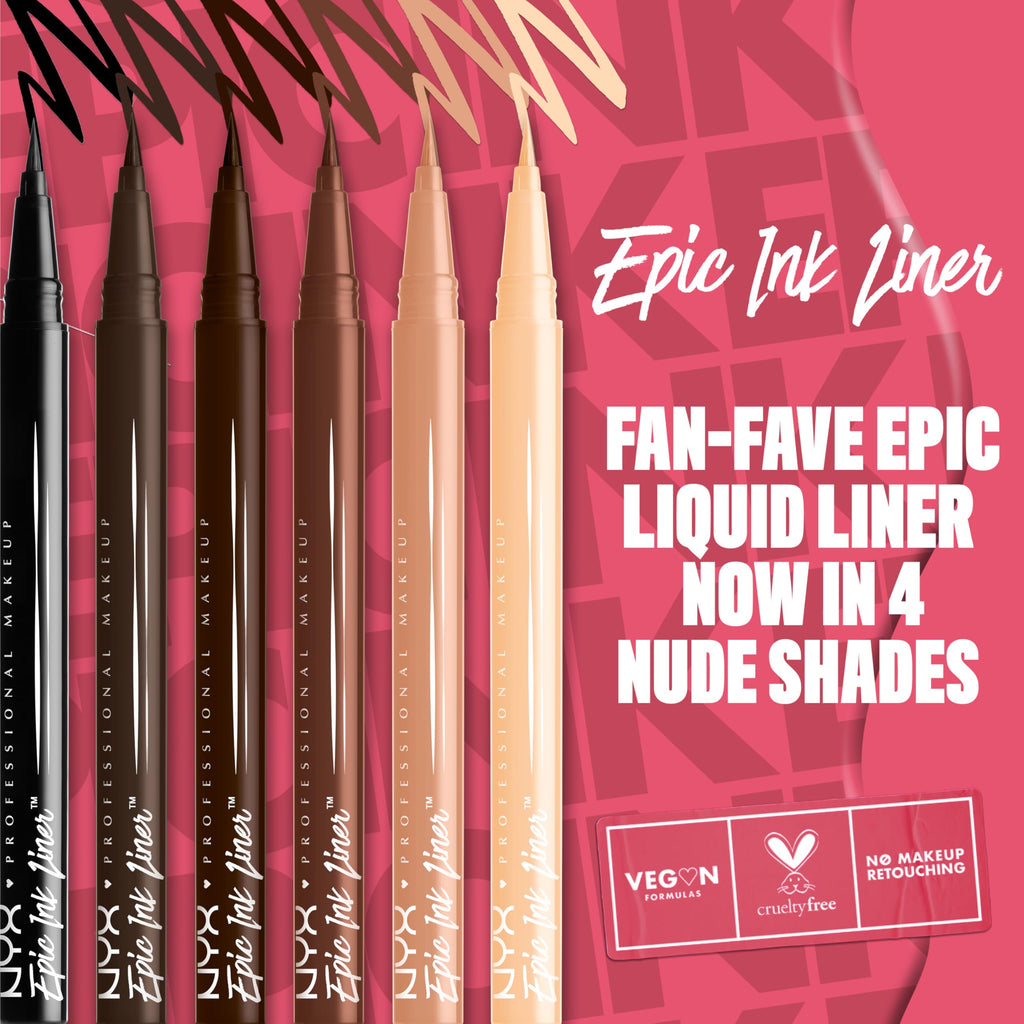 NYX Epic Ink Eyeliner Brown – Präziser Lidstrich & 24h Halt