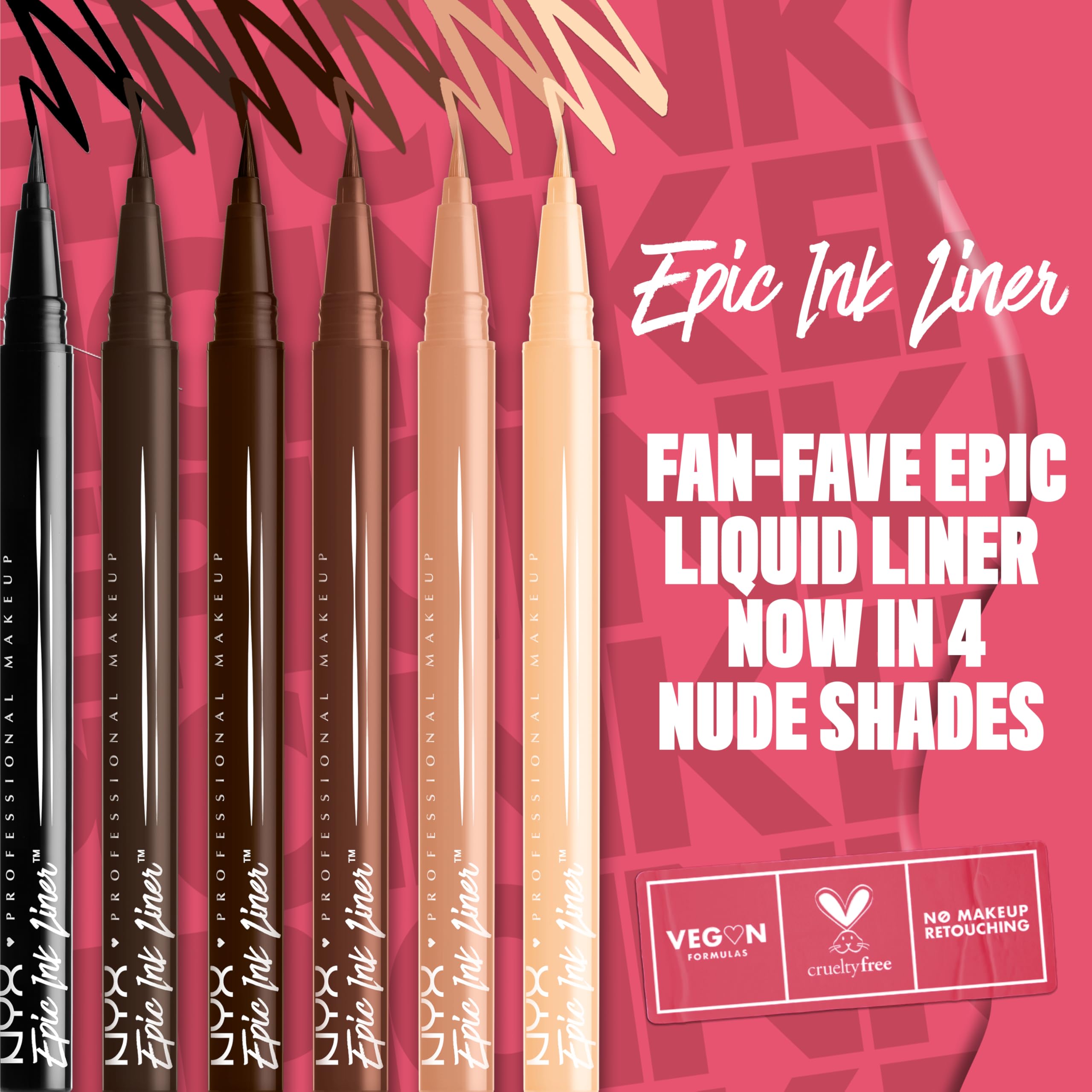 NYX Epic Ink Eyeliner Brown – Präziser Lidstrich & 24h Halt