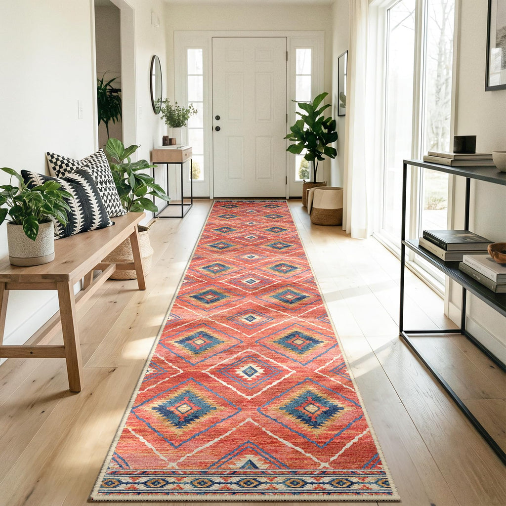 Teppich Läufer 60x300 cm – Rutschfester Flur- & Küchenläufer Waschbar