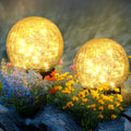 Solarlampen Außen Set – LED Solarkugeln für Garten, Terrasse & Balkon Warmweiß