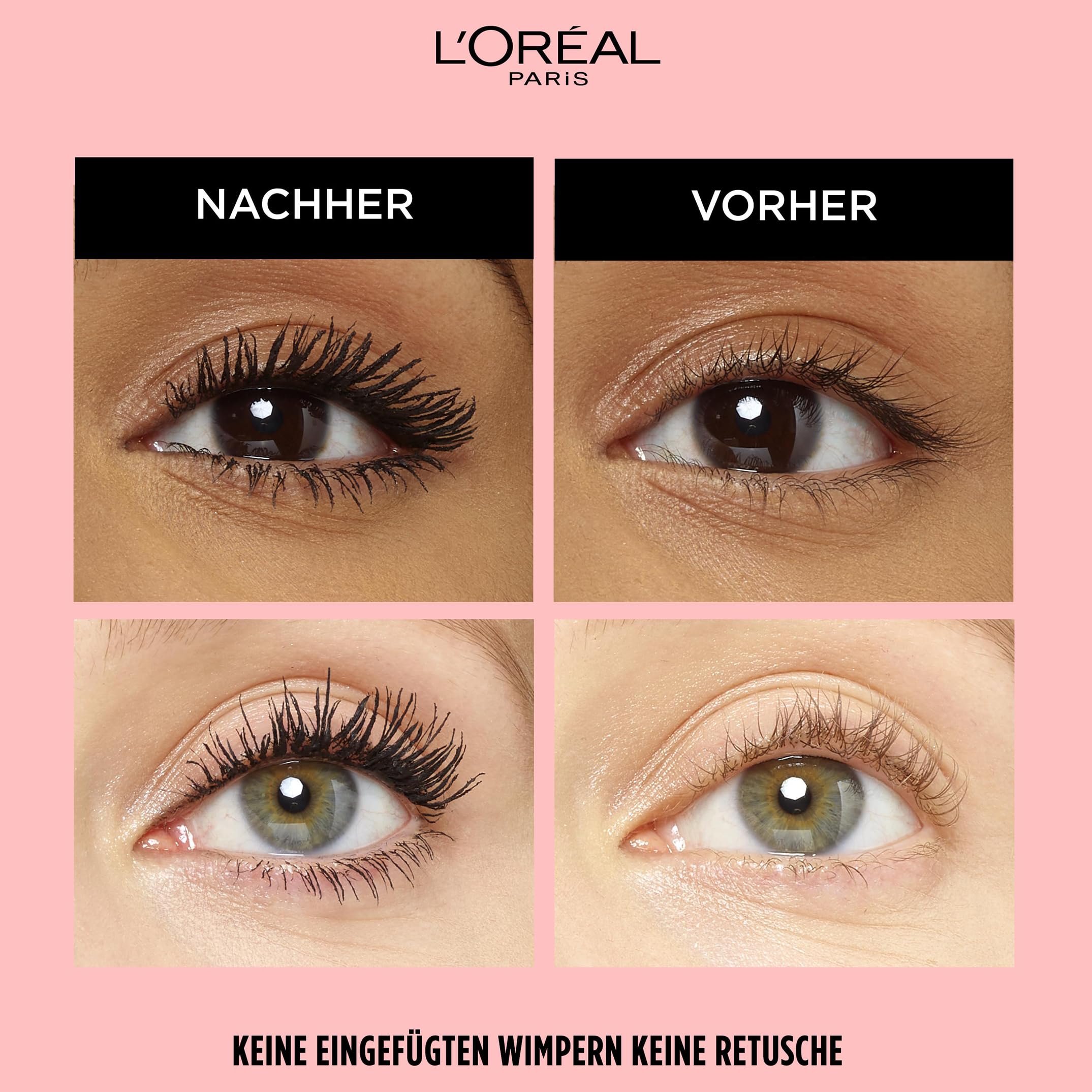 L'Oréal Lash Paradise Mascara Schwarz – Volumen & Länge ohne Verkleben
