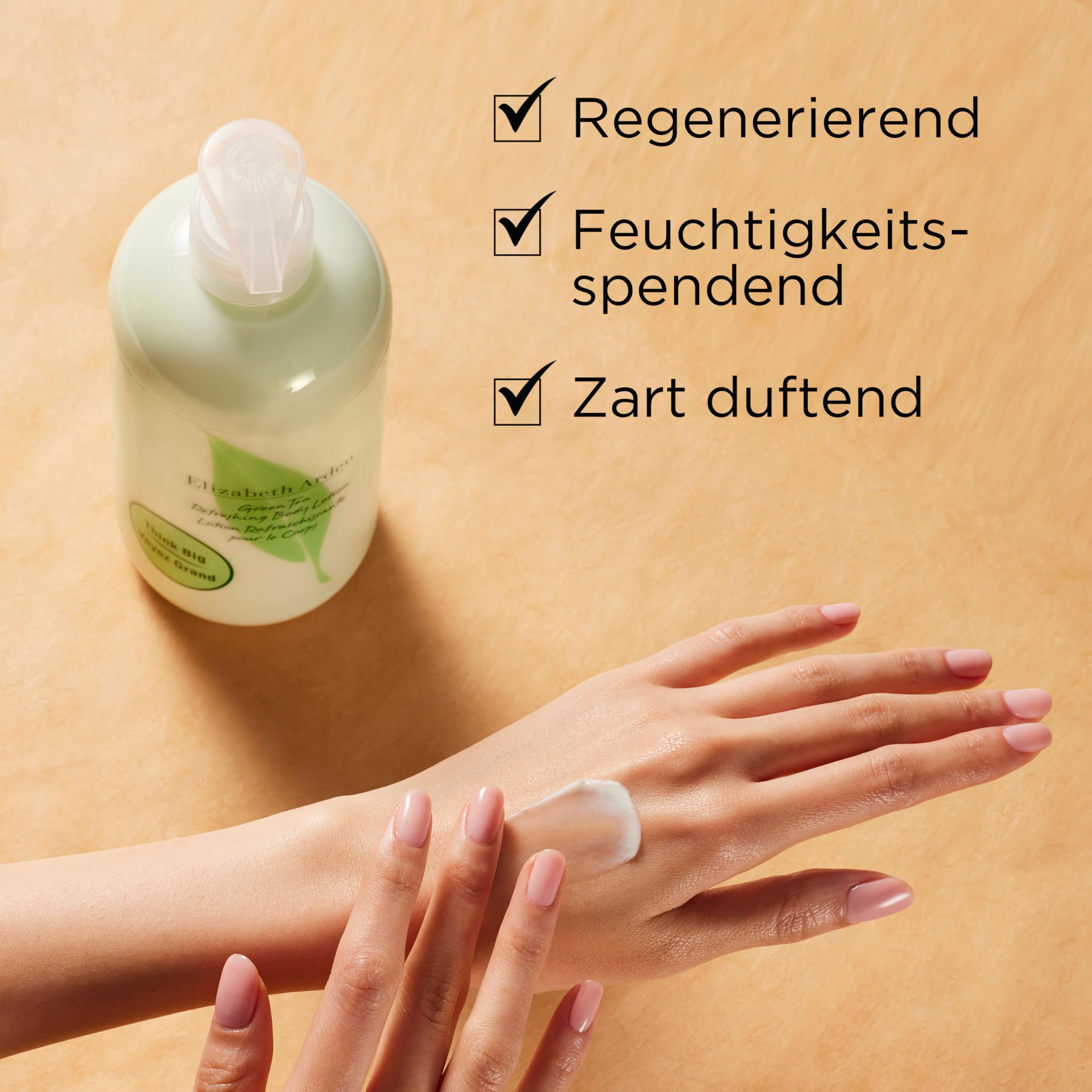 Elizabeth Arden Green Tea Refreshing Body Lotion – Feuchtigkeitsspendende Körperlotion mit Grüntee-Duft, 500 ml
