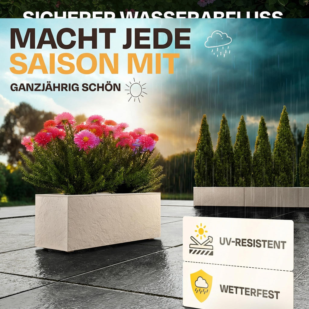 Moderner Pflanzkübel 50L für Balkon & Garten – Stilvoll & wetterfest