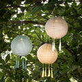 Solar Lampions Türkis 3er Set – LED Außenlaterne, Wetterfest, Gartenbeleuchtung Lucena