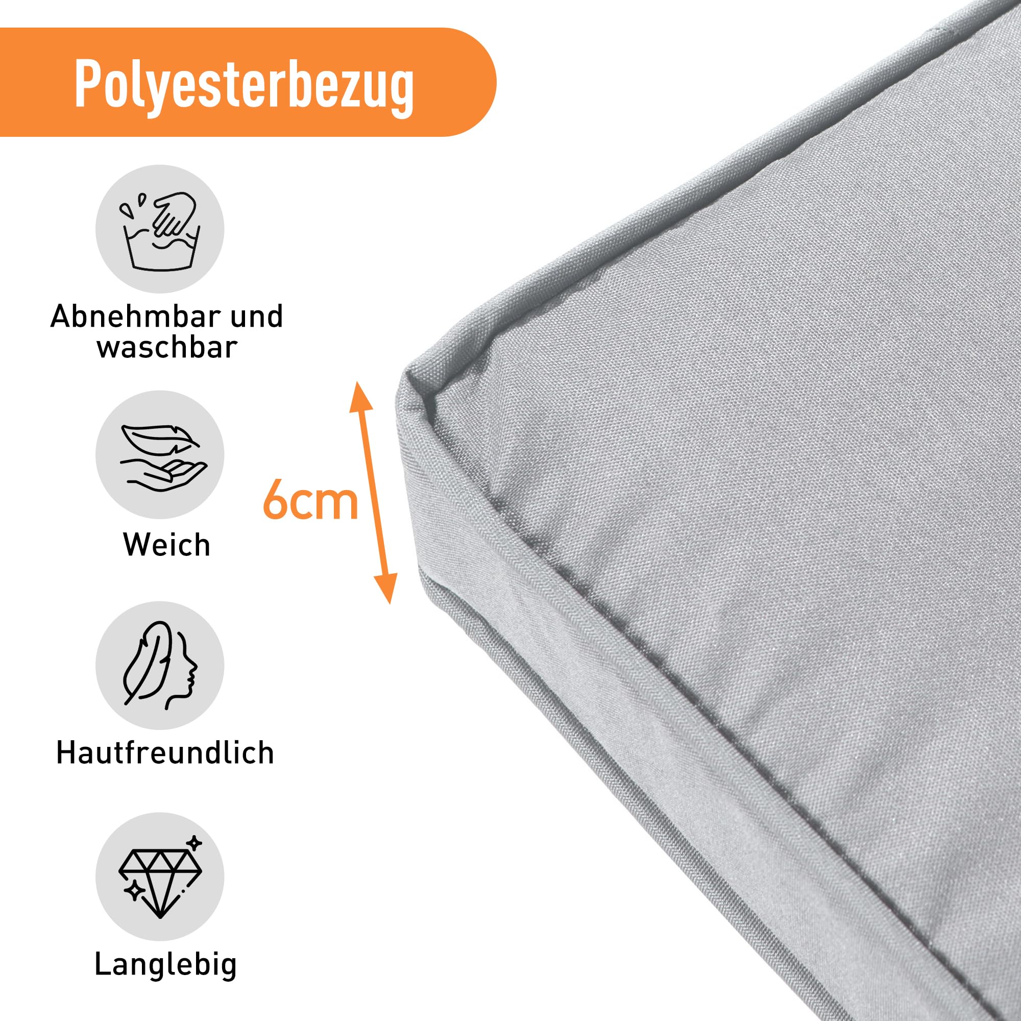 Großes Polyrattan Gartenmöbel Set für 7 Personen – Lounge Sofa Set wetterfest Terrasse