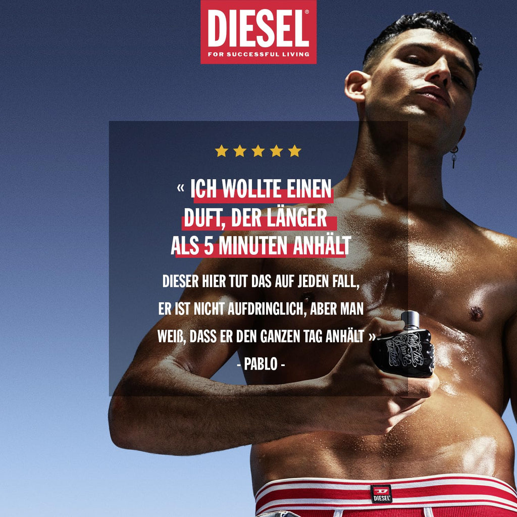Diesel Only The Brave Tattoo Eau de Toilette for Men 200 ml – distinctive fragrance