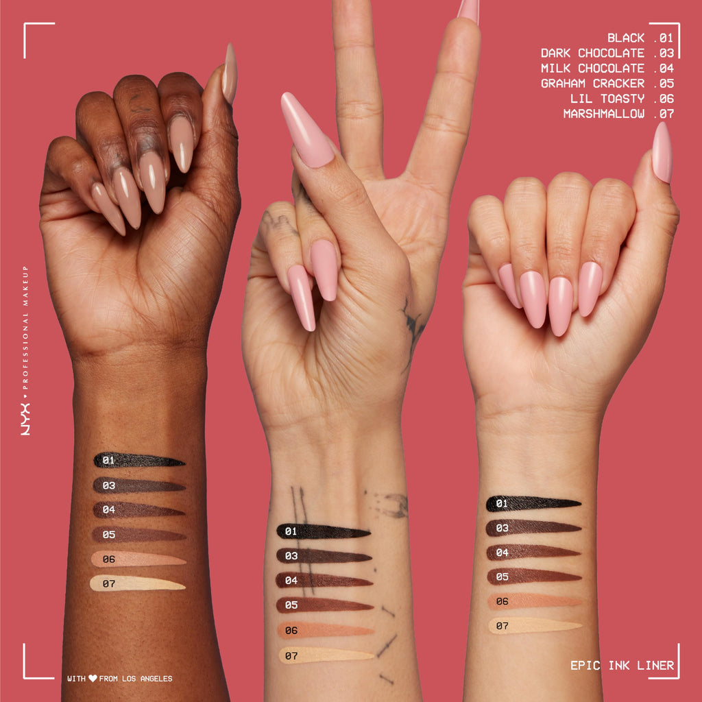 NYX Epic Ink Eyeliner Brown – Präziser Lidstrich & 24h Halt