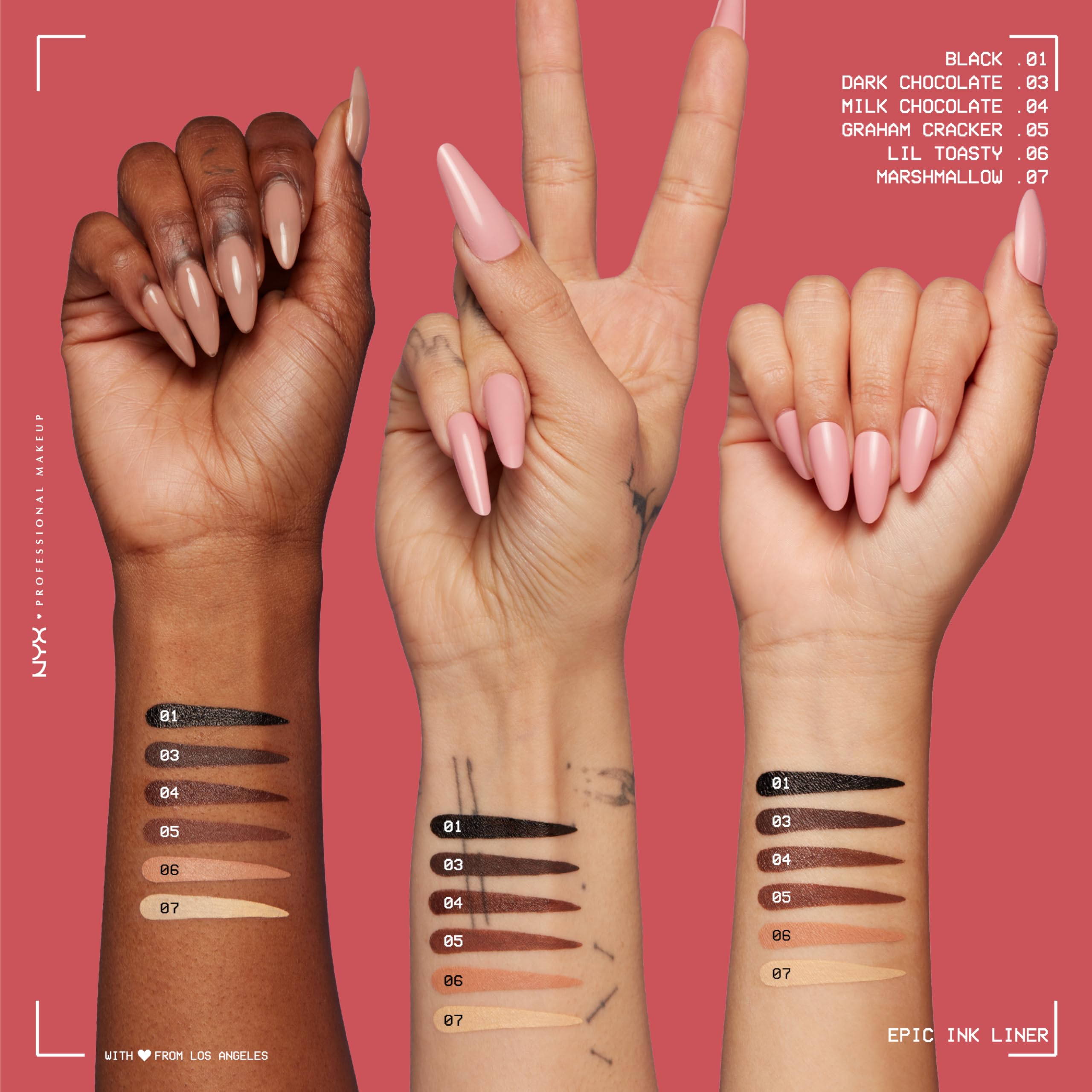 NYX Epic Ink Eyeliner Brown – Präziser Lidstrich & 24h Halt