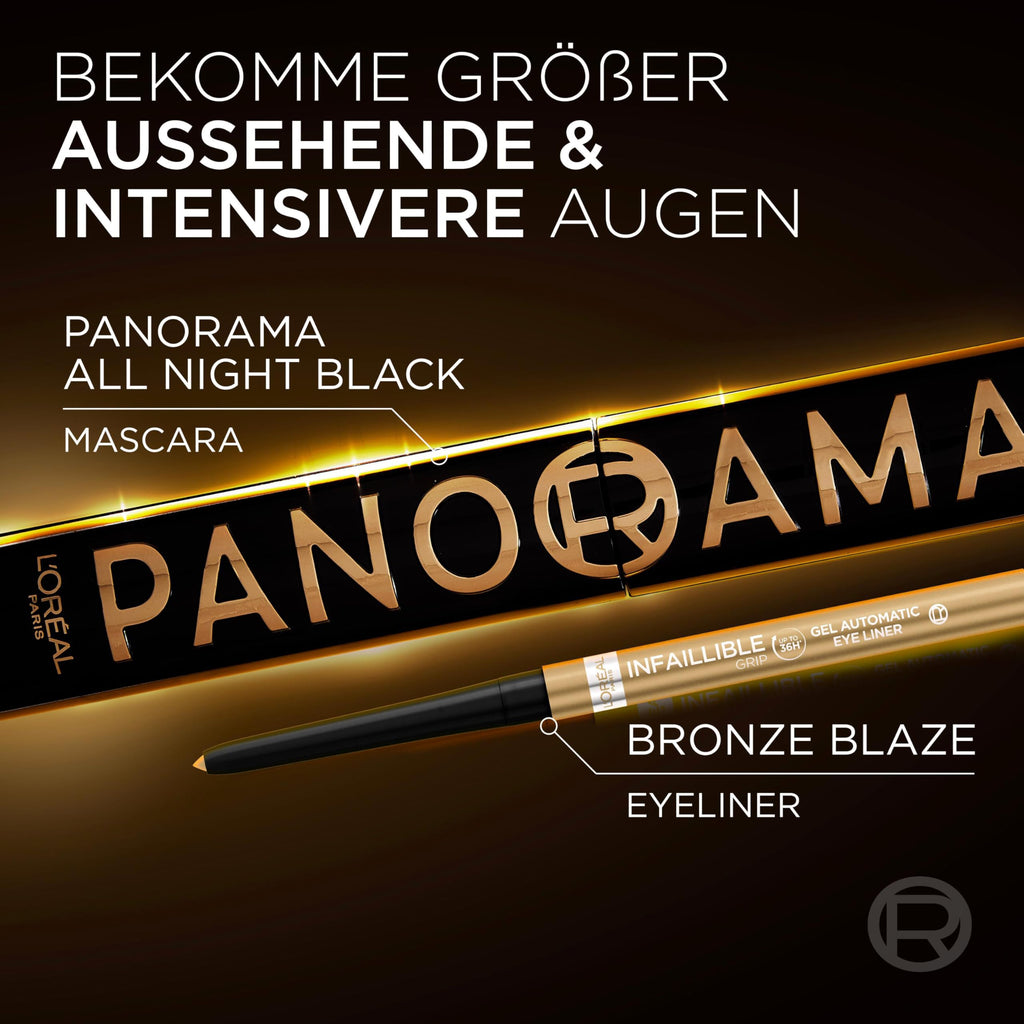 L'Oréal Paris Mascara Panorama Schwarz – Volumen, Länge & Definition