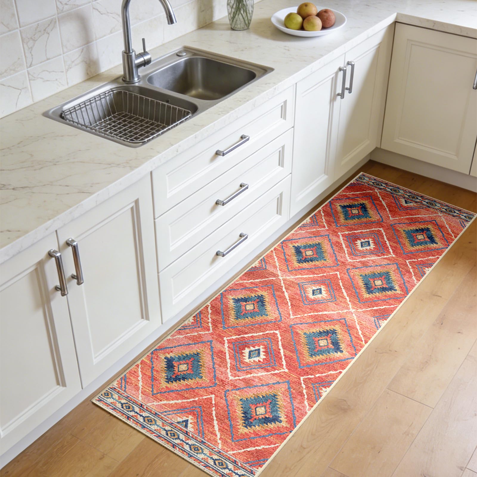 Teppich Läufer 60x300 cm – Rutschfester Flur- & Küchenläufer Waschbar
