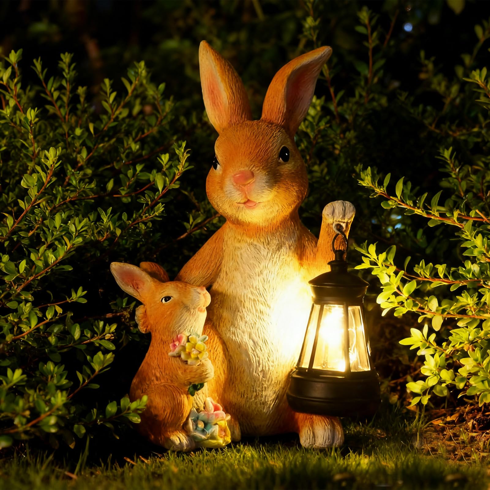 Solar Osterhasen Figuren – Garten Deko für Balkon, Terrasse & Frühlingsdeko