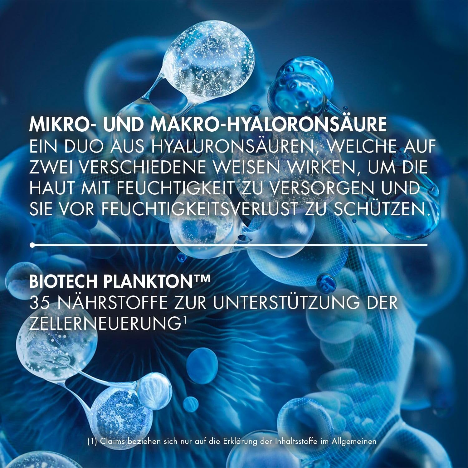 Biotherm Aquasource Hyalu Plump Gel – Feuchtigkeitsgel mit Hyaluron & Life Plankton, 30 ml