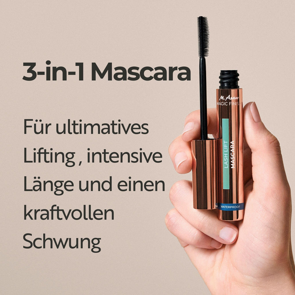 M. Asam Lash Lift Mascara Waterproof – Volumen & Schwung Deep Black
