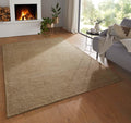 Wollteppich Beige – Hochwertiger Luxus Teppich für Wohnzimmer & Schlafzimmer